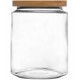 Porta Mantimento 2l Com Tampa De Bambu Oasis Vidro